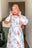 Robe chemise à fleurs